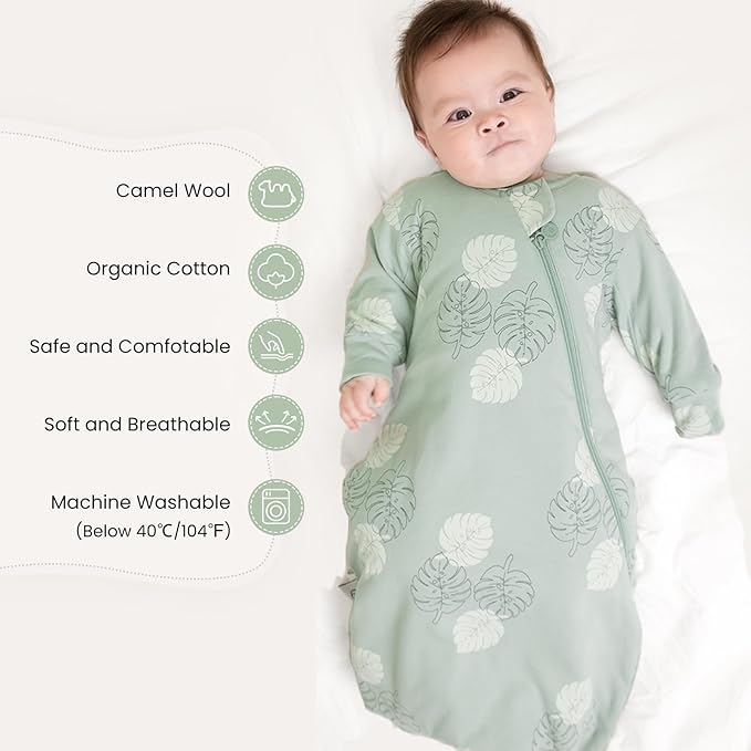 kaiya baby Unisex Sleeping Bag for Babies and Toddlers 2.5 Tog Sleep Sack, Long Sleeve Sleep Sack, Wearable Blanket Baby