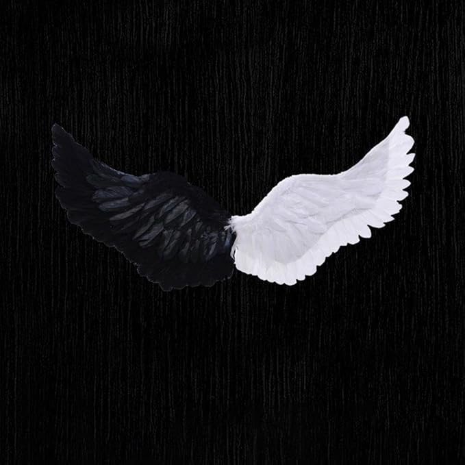 Angel Feather Wings, Lightweight Carnival Costume with Elastic Straps, Bright Color Cosplay Photography Props
