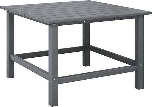 Costaelm Outdoor Kids Table, Toddler Dinner Table Baby Desk Outdoor Childrens Party Tables for Arts & Crafts, Snack Time, Multi-Activity Desk for Ages 2-8 in Classroom/Outside, Gray