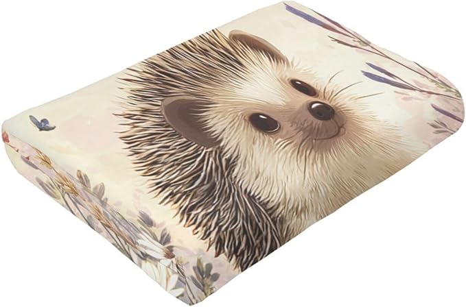 Hedgehog Blanket Cute Hedgehog Throw Blanket Soft Cozy Fleece Fuzzy Stuffed Plush Flannel Gifts for Girls Women Boys Kids Adults 40''x50''