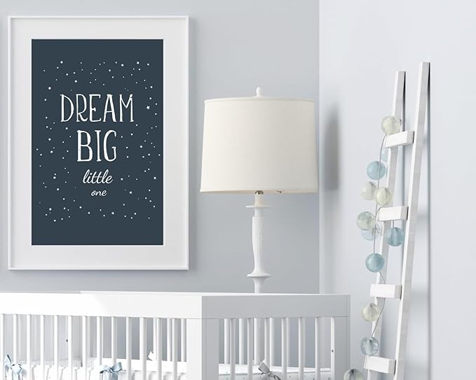 VUVUKU Nursery Wall Art Space Themed Decor For Baby Boy Print Kids Room Prints