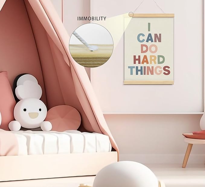 foedor Positive Affirmations Wall Decor Set of 2, Nursery Toddler Calming Corner Classroom Reading Corner Kids room Playroom Wall Decor, 12x16 Inch