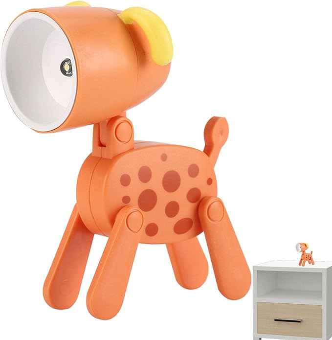 Children Mini Lamp, Folding Animal Night Light | Decorative Eye Protection LED Kids Reading Light with Phone Holder, Portable Battery Lamp.