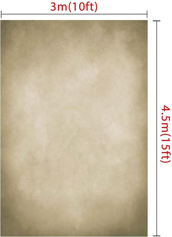 Kate 10x15ft/3m(W) x4.5m(H) Tan Backdrop Texture Brown Background Portrait Photography Studio Props