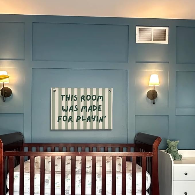 Playroom Decor, Long Live Playtime Wall Art Decor for Kids Room Nursery Playroom Classroom Decor, 20x30 Inch