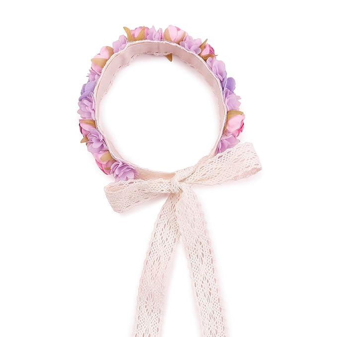 New Model Children Girl Lace Headbands Lace Flower Hairbands 2pcs Hair Accessories Gift for Children (lace-8)