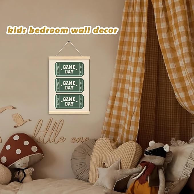 ShowDraven Boy Nursery Decor, Alphabet for Classroom Wall Motivational Bedroom Nursery Playroom Decorations, Gifts for Boys Nursery Kids Game Day, 12x16 Inch