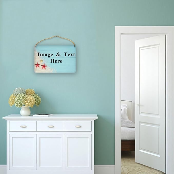 RETEHULO Personalized Custom Decorative Signs Plaques Wooden Hanging Wall Sign, Boys Girls Bedroom Art Wall Decor Custom Name Kids Baby Nursery Plaque