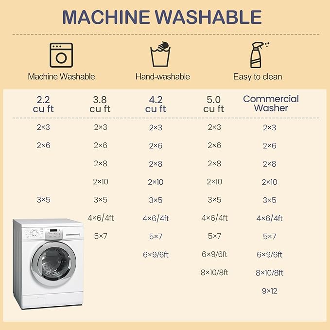 Machine Washable Rugs Nursery Rug 8x10 Cute Girl Non Slip Low Pile Water Repellent Soft Print Pattern for Bedroom Indoor Decor Kids Playroom Coffeebeige