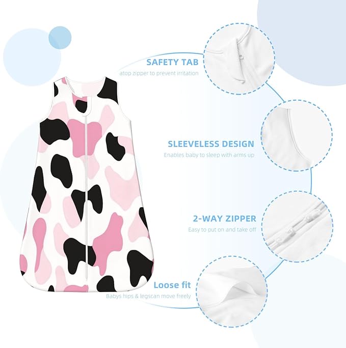 Baby Sleep Sack Sleeveless Sleeping Bag Wearable Blanket Soft Breathable Toddler Sleep Bag Colorful Dinosaur