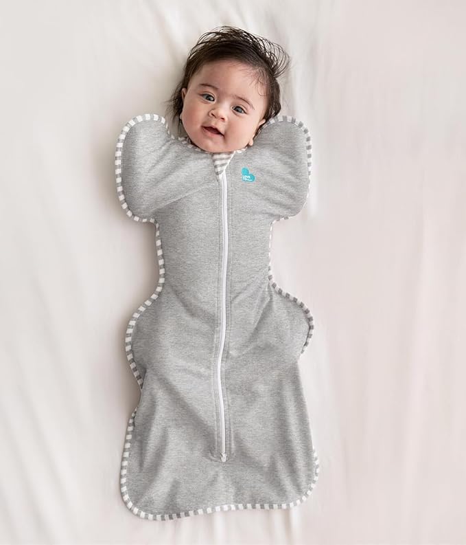 Love to Dream Swaddle UP, Baby Sleep Sack, Self-Soothing Swaddles for Newborns, Improves Sleep, Snug Fit Helps Calm Startle Reflex, Newborn Essentials for Baby, 8-13 lbs, Gray Stardust