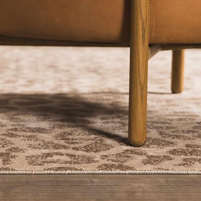 Hauteloom Bonhill Hallway, Kitchen Runner Rug - Contemporary - Dark Brown, Medium Brown, Off White - 2'7" x 7'3"