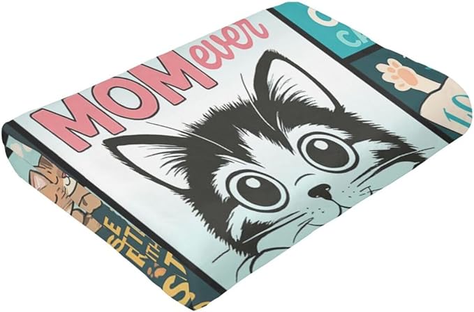 Cat Blanket Cute Cat Throw Blanket Kitten Soft Cozy Fleece Fuzzy Stuffed Plush Flannel Gifts for Girls Women Boys Kids Adults 50"X60"