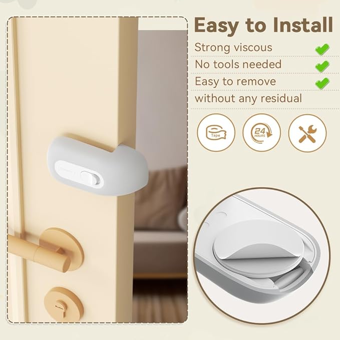 EUDEMON Child Proof Door Finger Pinch Guard, Baby Revolving Door Stopper, Door Latch Door Guard, Easy to Install (1 Pack,Grey)