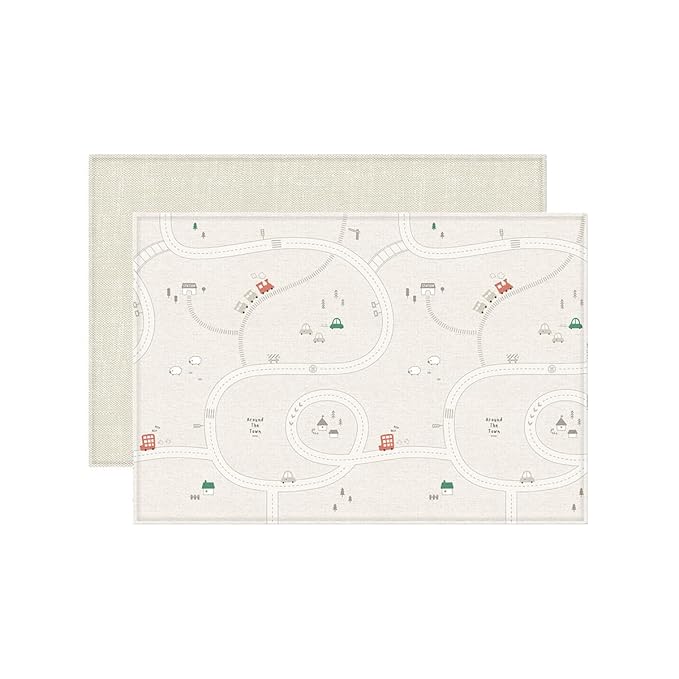 La Pure Soft Play Mat - Around Town + Fabric Beige (Medium)
