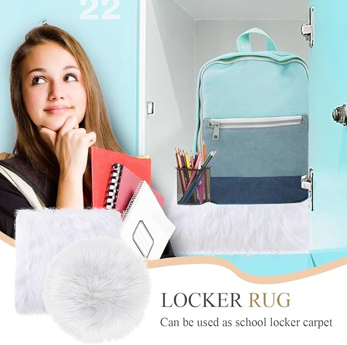 2Pack 12 Inches Mini Faux Fur Rug,Soft Fluffy Plush Area Rug Chair Cover Seat Pad Nail Mat,Locker Rug,Pink Photo Props Background for Tabletop Photography, Jewelry, Nail Art, Home Decor