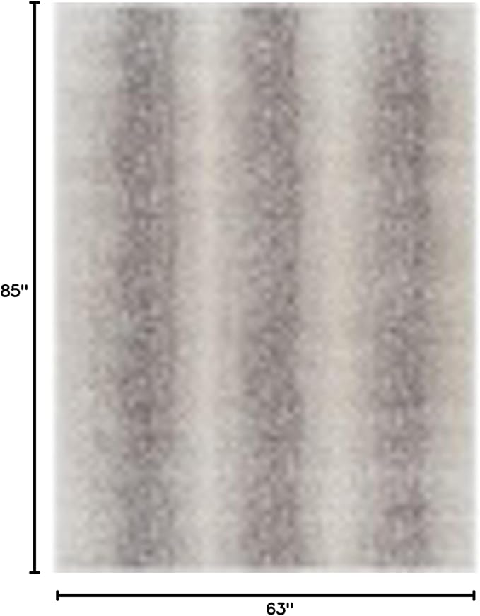 Livabliss Area Rugs - 5x7 Pablo Modern Antelope Print Medium Gray Area Rug for Living Room Bedroom - Animal Theme Non-Shedding Stain Resistant Carpet for Kitchen, Office (5'3" x 7'1")