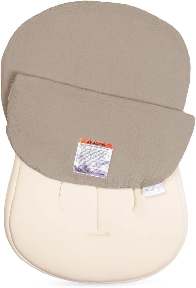 snuggle me Baby Lounger Muslin Curve Cover - Organic Cotton Fabric - Birch