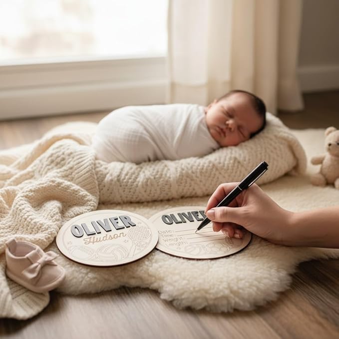 352 Mercantile Personalized Sports Theme Baby Name Sign Wooden Baby Boy Birth Name Plaque, (NAME SIGN)