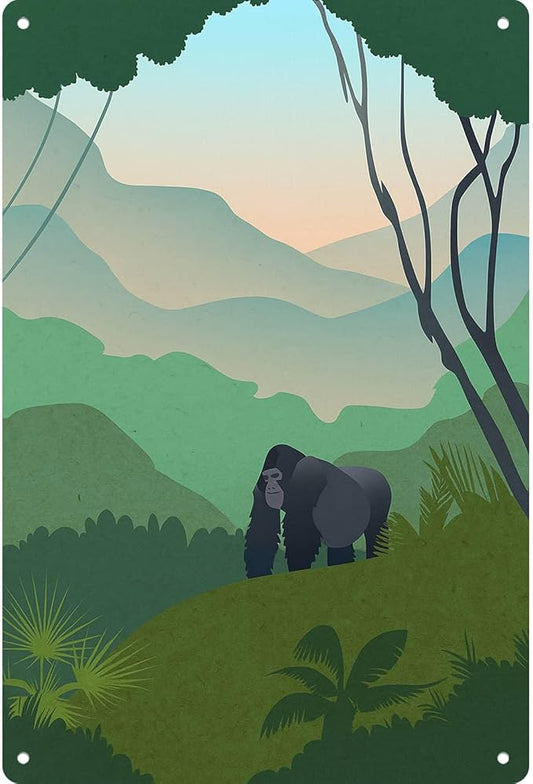 Uganda Safari Themed Nursery Signs Posters Funny metal sign For Man Cave bathroom Farm Bedroom living room Kitchen Garage Wall Decor 8 * 12 Inch