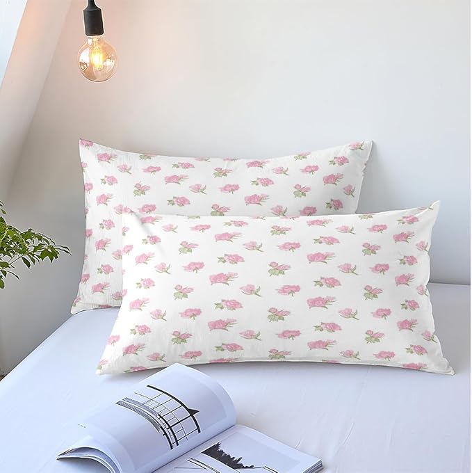 White Garden Duvet Cover Beige Floral Coquette Duvet Cover Queen Set Shabby Chic Aesthetic Bedding Vintage Comforter Quilt Cover Queen