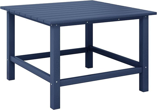Costaelm Outdoor Kids Table, Toddler Dinner Table Baby Desk Outdoor Childrens Party Tables for Arts & Crafts, Snack Time, Multi-Activity Desk for Ages 2-8 in Classroom/Outside, Navy Blue