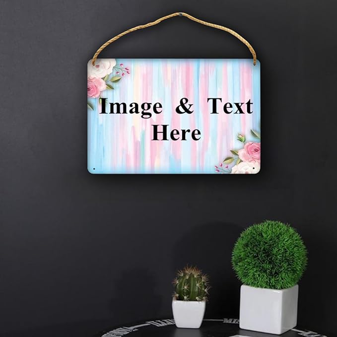 RETEHULO Personalized Custom Decorative Signs Plaques Wooden Hanging Wall Sign, Boys Girls Bedroom Art Wall Decor Custom Name Kids Baby Nursery Plaque