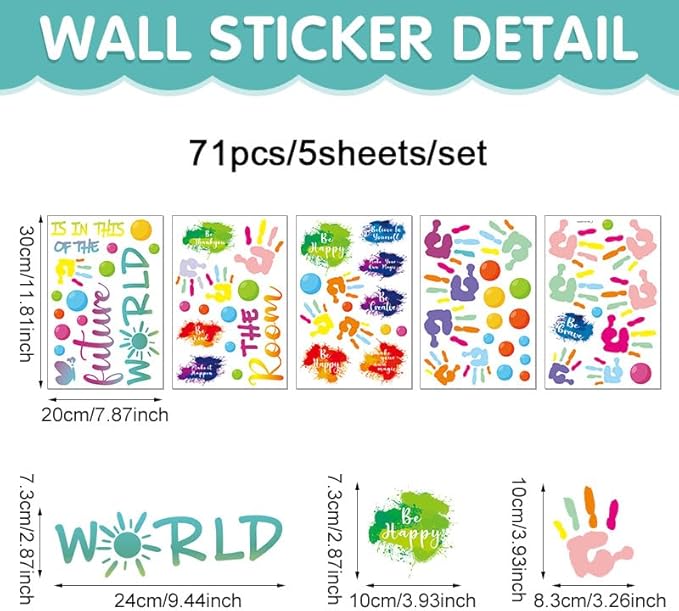 Inspirational Wall Art, Motivational Wall Decals, Classroom Decals, Office Decor Removable Peel and Stick for Office, School, Classroom, Home or Nursery Decor