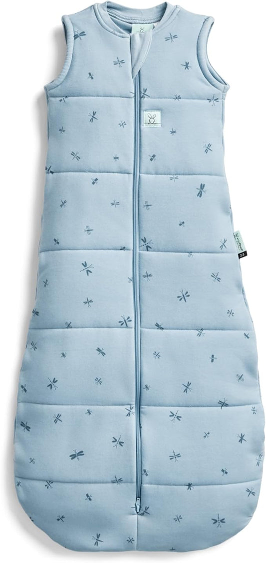 ergoPouch Jersey Sleeping Bag 0.2 TOG – Arms-Out Baby Sleep Sack, Ideal Transition from Swaddling, Slim Fit Keeps Baby Secure & Comfortable, Soft Breathable Fabric (3–12 Months, Dragonflies)