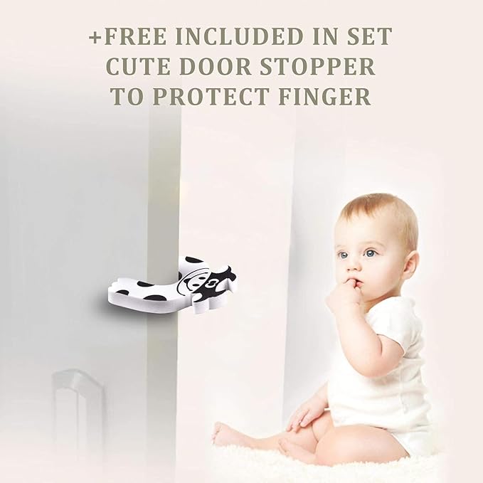 Baby Proofing Edge and Corner Guards, 2 Pack Safety Furniture Bumper with 3M Double-Sided Tape, Child Corner Protector for Fireplace, Table, Stair, Cabinet (Beige White)