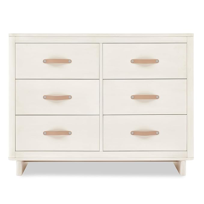 Delta Children babyGap Skye 6 Drawer Dresser with Interlocking Drawers Greenguard Gold Certified, Antique White