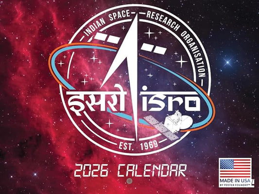 ISRO Indian Space Calendar 2026 Monthly Wall Calender 12 Month | American Made In The USA