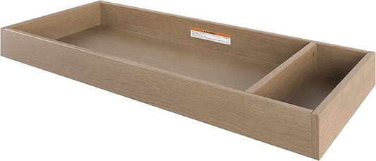 Child Craft Universal Changing Table Topper, Convert Dresser into a Changing Table Surface, Securely Attaches, Non-Toxic, Baby Safe Finish (Nutmeg)