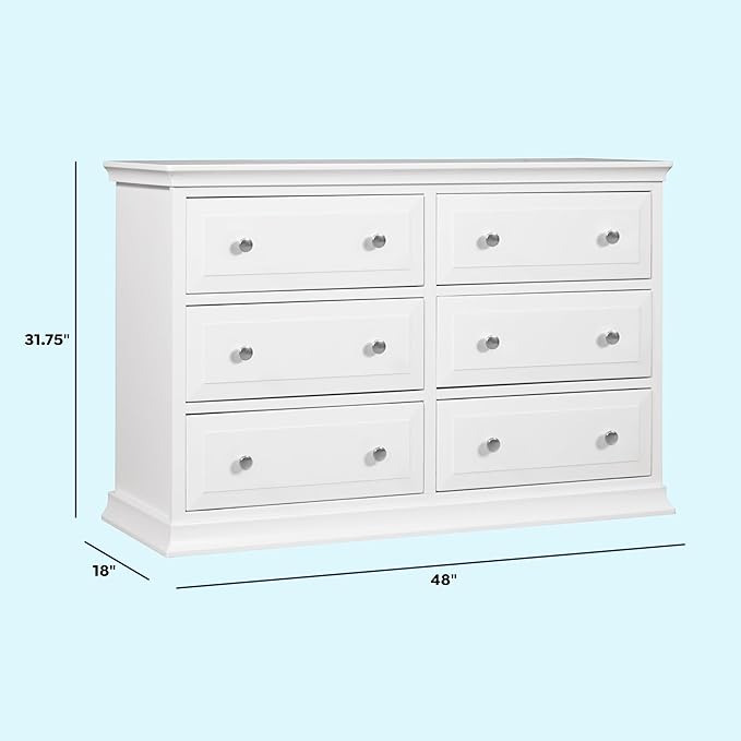 DaVinci Signature 6-Drawer Double Dresser in White