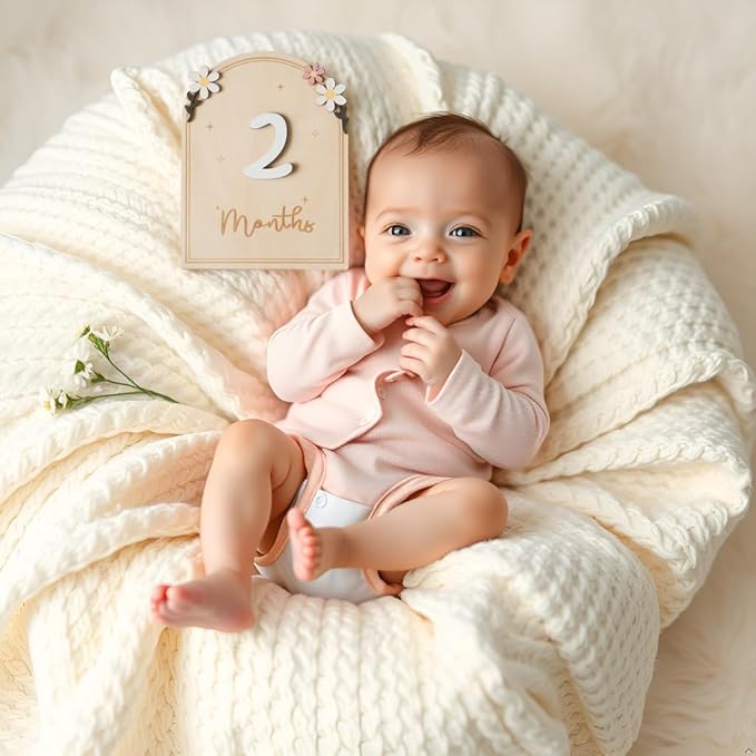 Baby Announcement Sign, Hello World Newborn Sign for Hospital, She’s Here Card, Baby Announcements Ideas, Newborn Photography Props Double-Sided (HW4)