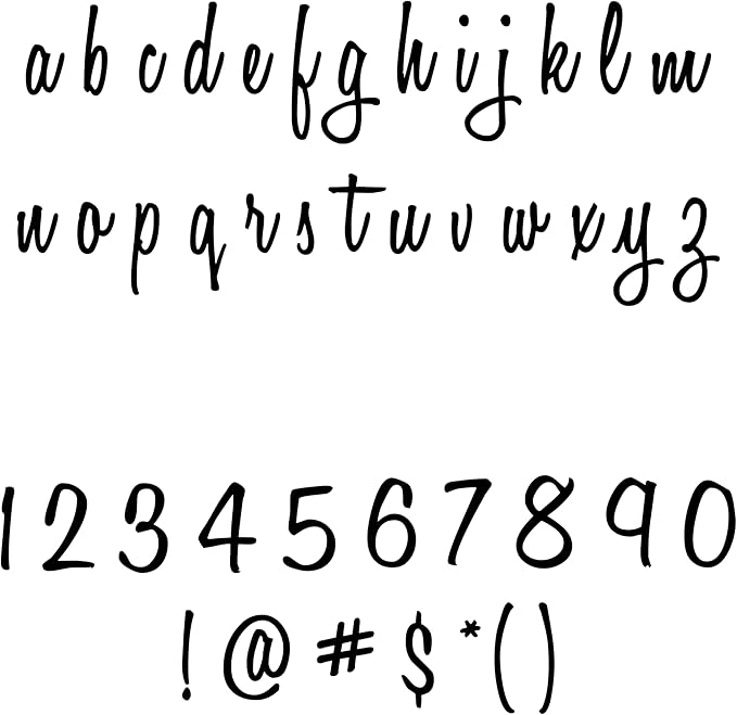 Personalized Name Vinyl Decal Sticker in Honey Script Font Choose Your Color
