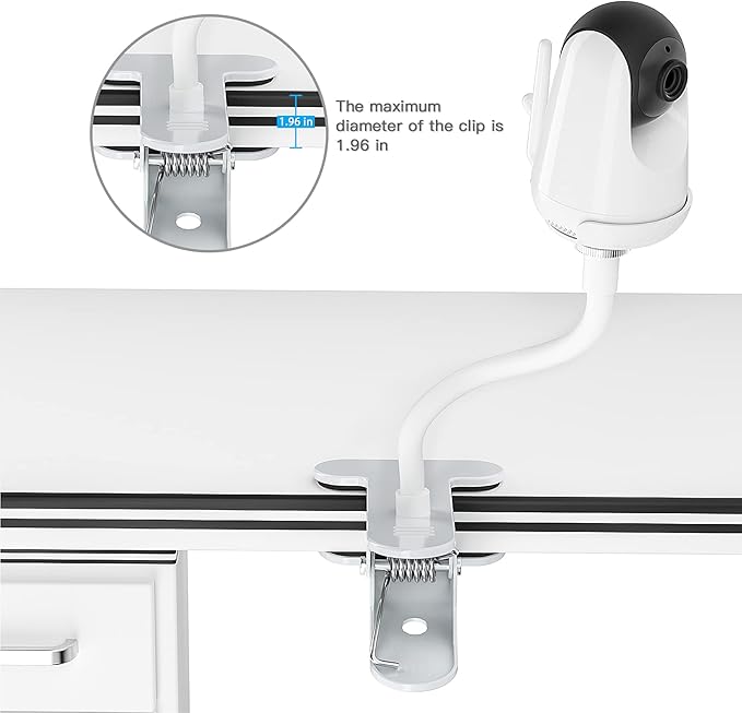 Baby Monitor Stand for VAVA and Hipp, Baby Camera Holder Flexible Baby Camera Mount Shelf for Crib Nursery