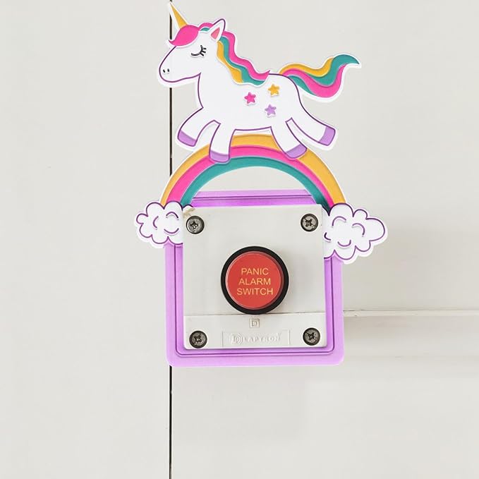 Luminous Unicorn Wall Sticker Creative Rainbow Switch Decal for Bedroom Playroom Home Decoration