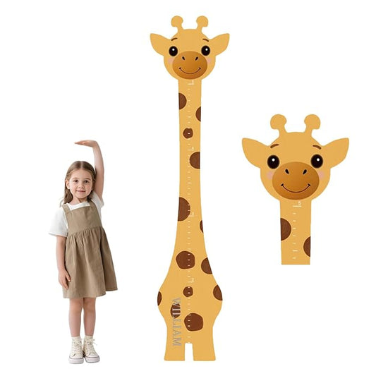 Personalized Wooden Giraffe Growth Chart Height Ruler, Height Chart for Kids, Customized Kids Height Chart for Wall, Removable Room Decor Growth Chart,Nursery Decor Growth Chart Ruler