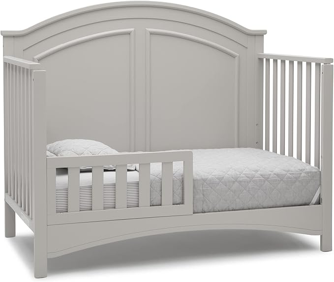 Delta Children Perry 6-in-1 Convertible Crib - Greenguard Gold Certified, Moonstruck Grey
