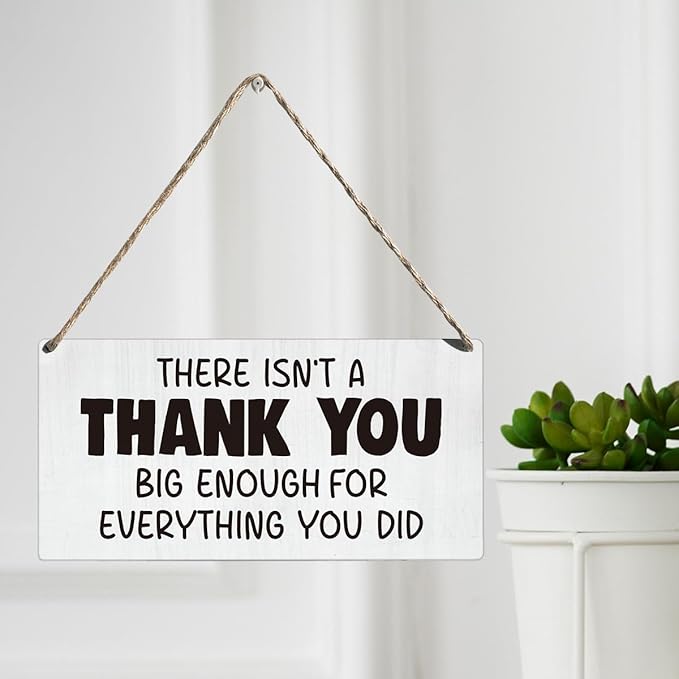 Thank You Gifts for Nurse Doctor Emergency Response Healthcare Worker First Responder Wood Wall Decor 12 × 6 Inch