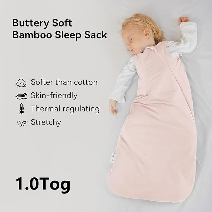 Rayon Made from Bamboo Sleep Sack 24-36 Months 1.0 Tog Ultra Soft Baby Wearable Blanket Toddler Sleep Sack 2t-3t for Babies Unisex 2-Way Zipper 3t Baby Sleeping Bag Extra Large Long XXL