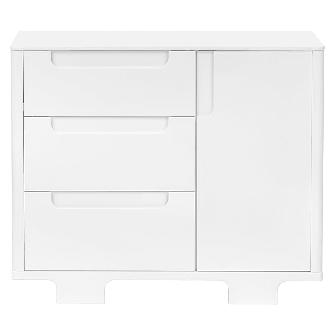 Babyletto Yuzu 3-Drawer Dresser in White, Greenguard Gold Certified