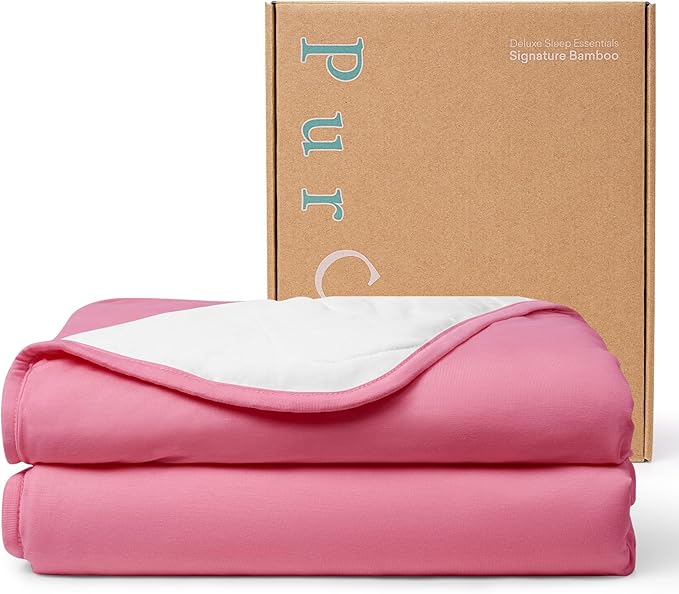 PurComfy Supersoft Toddler Comforter, Premium Bamboo Viscose Crib Blanket, Breathable 1.0 Tog Crib Quilt for All Seasons 39"×55"