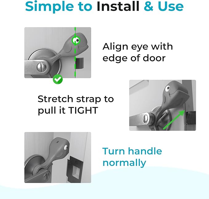 Baby Proofing Door Stopper, Door Pinch Guards Protect Child Fingers & PET Tails. Baby Safety Finger Protectors Prevent Pinch Injuries – Kids and Adults Love Whale Pinch Guard (Grey Pack of 2)