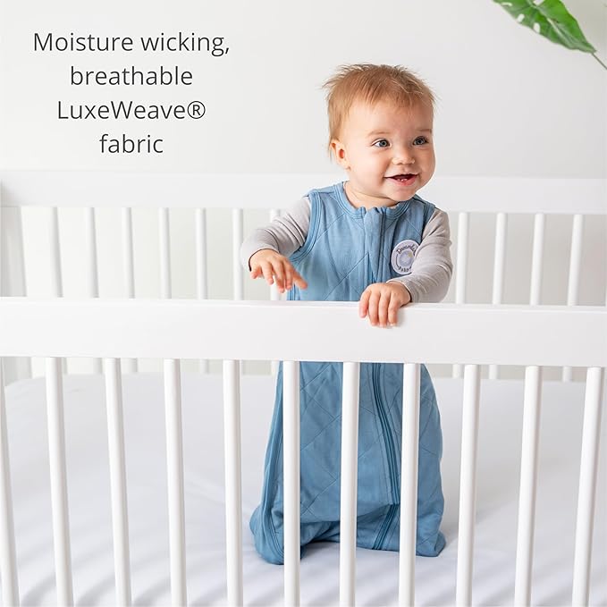 Dreamland Baby Lightweight Bamboo Viscose Sleep Sack (12-24 months). 1.0 TOG Ultra Soft Blanket w/ 2-Way Zipper. 95% Viscose, 5% Spandex (Rose). Mom-Owned US Business, Premium Materials
