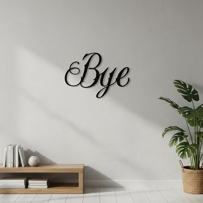 Custom Metal Words - Classic Calligraphy Script Name Sign - Custom Name Sign Baby - Elegant Laser Cut Cursive Wall Art for Baby Name, Wedding & Home Decoration Gift