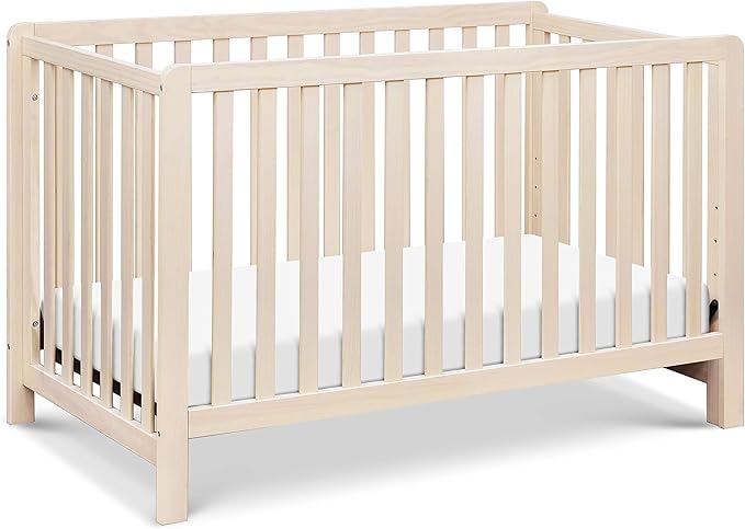 Carter's by DaVinci Colby 4-in-1 Convertible Crib - GREENGUARD Gold Certified Convertible Baby Crib to Toddler Bed, Daybed, Full-Size Bed - Wooden Baby Bed w/Four Adjustable Heights - Washed Natural