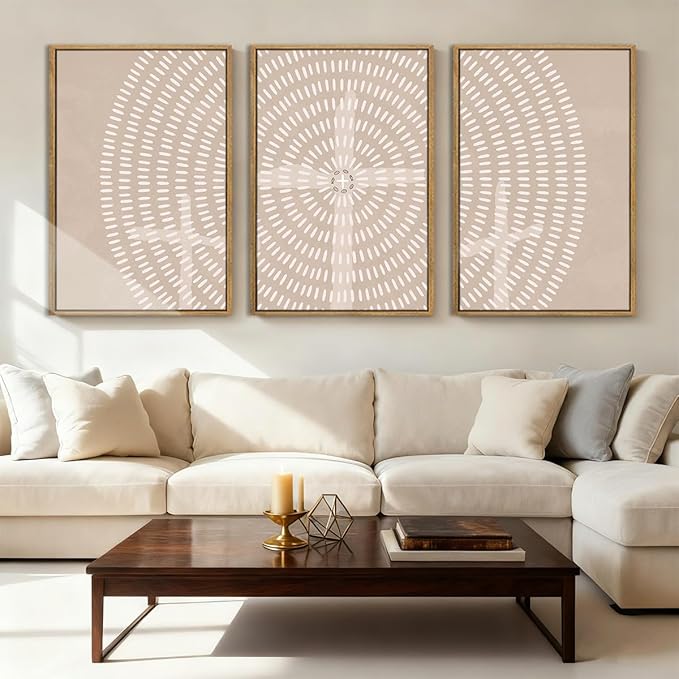 Framed Jesus Wall Art Jesus Feeds The 5000 Canvas Wall Art Christian Paintings Neutral Painting Artwork for Living Room Bedroom Office 16x24 Inch Set of 3