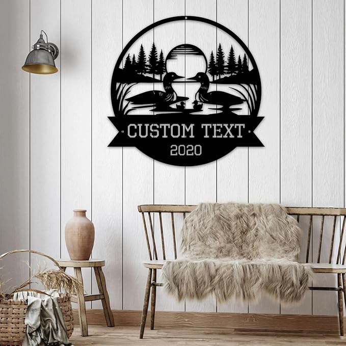Custom Duck Metal Wall Sign, Personalized Duck Metal Wall Art, Farm Decor, Cabin Decor, Porch Sign
